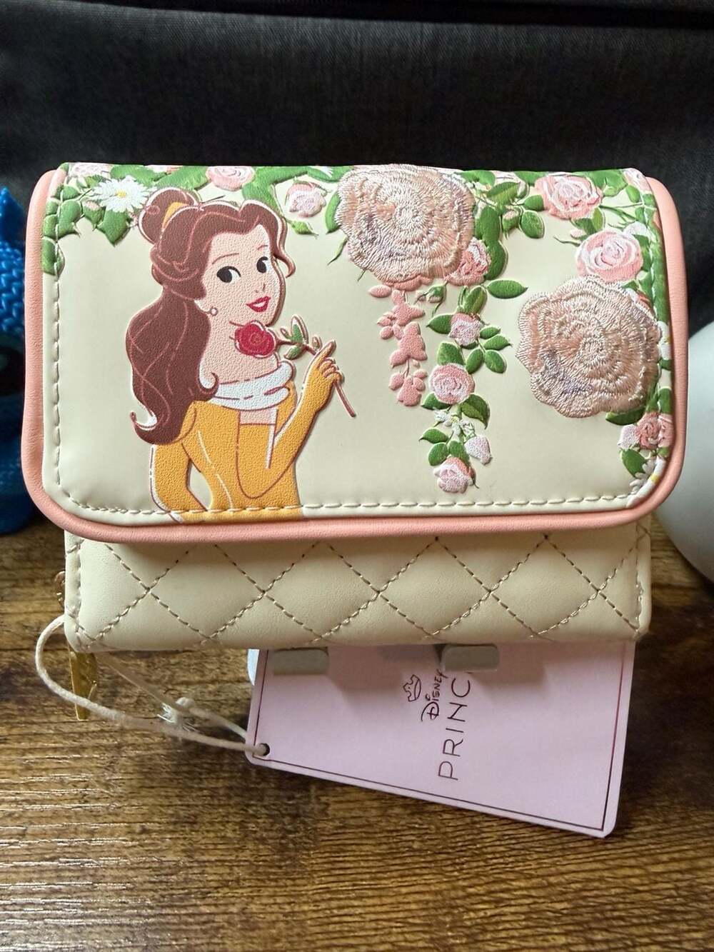 NWT Loungefly Disney Beauty and The Beast Quilted Belle Wallet